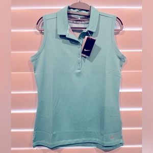 NIKE GOLF Dri-fit collard sleeveless shirt NWT